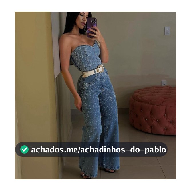 feminina cojunto jeans top com calças brilho 000098