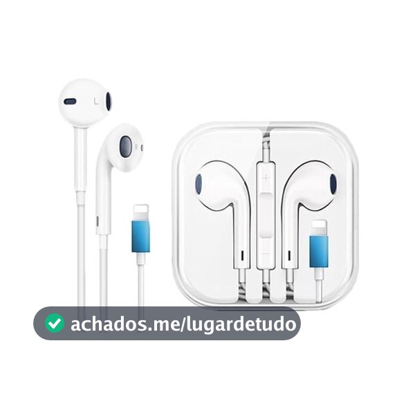 Fone de Ouvido entrada lightning para Iphone Microfone Bluetooth