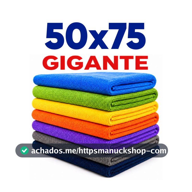 Panos de Chão Gigante Microfibra Multiuso 50X75 Alta Absorção