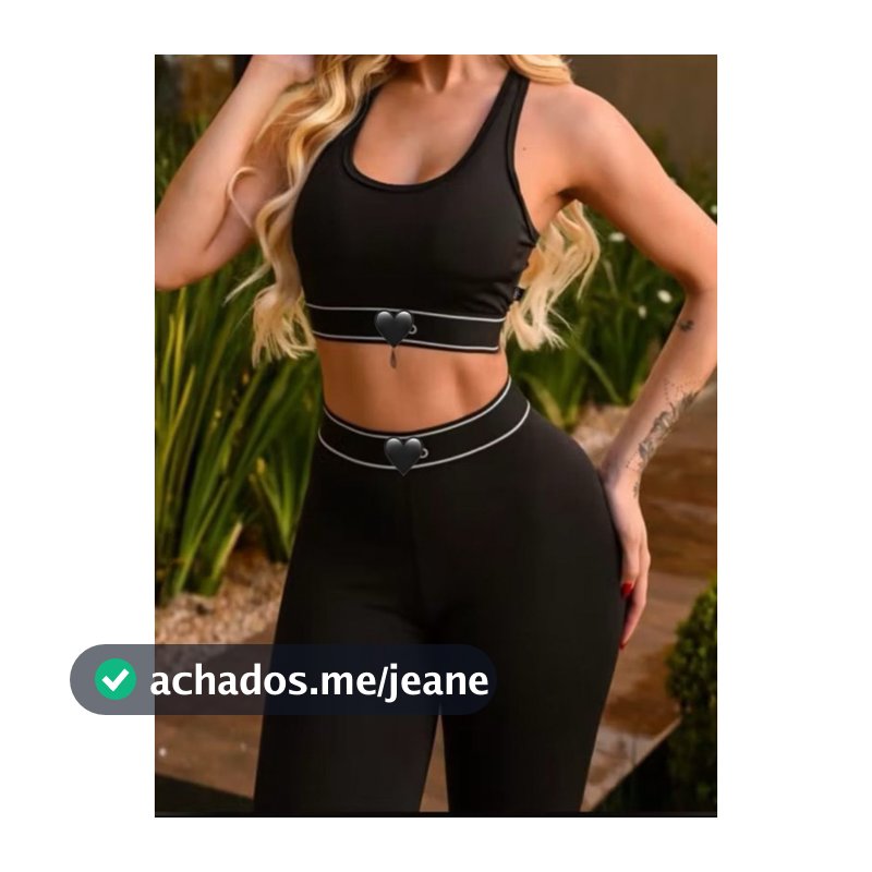 CONJUNTO AL CALÇA LEGGING+TOP COM BOJO ZERO TRANSPARÊNCIA  FEMININO