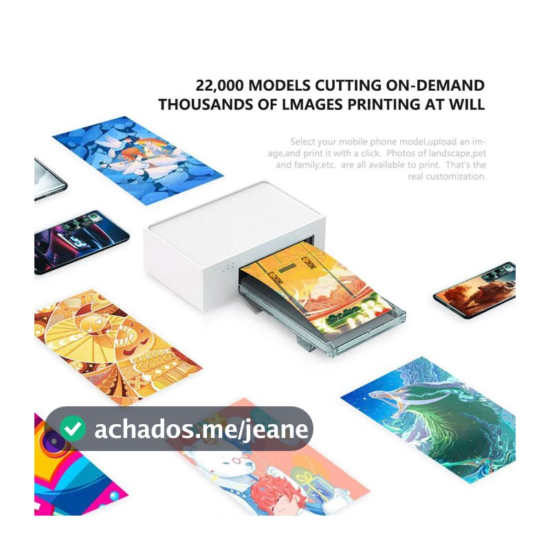 Maquina Mini impressora de Photo Personalizada Termica para celular