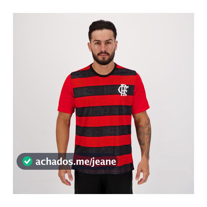 Camisa Flamengo Shout Vermelha e Preta