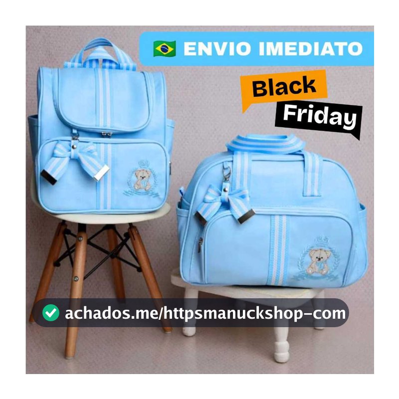Kit bolsa maternidade 2 peças com mochila versátil para bebe, kit mala de luxo com alta elegância