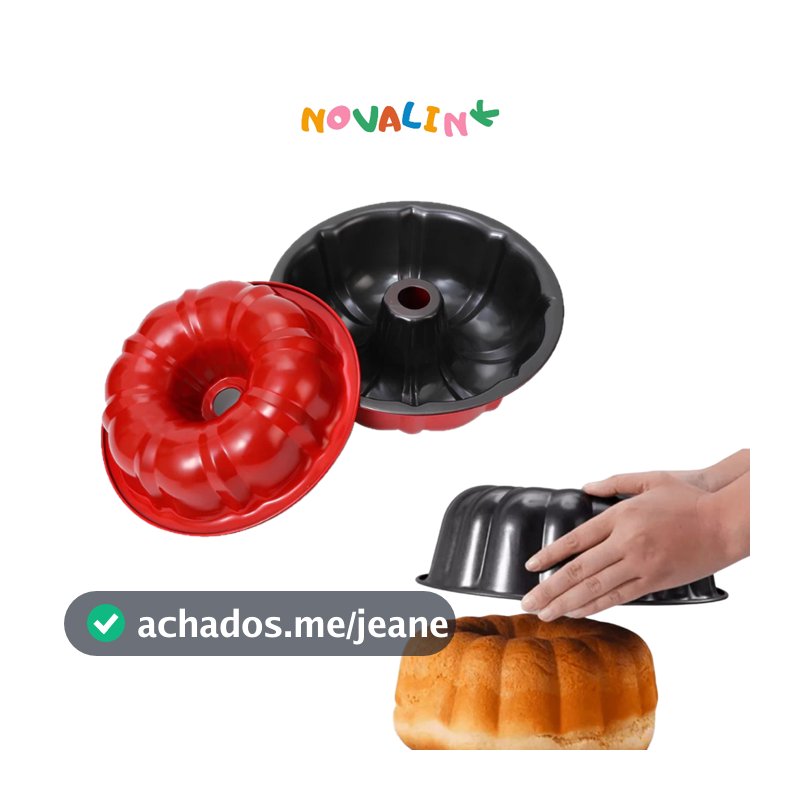 Forma Assadeira Antiaderente Aço Inoxidável Com Furo Central para Cozinha