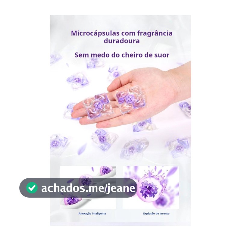 Cápsulas para Lavar Roupas 5 em 1 Perfumadas Limpeza e Maciez