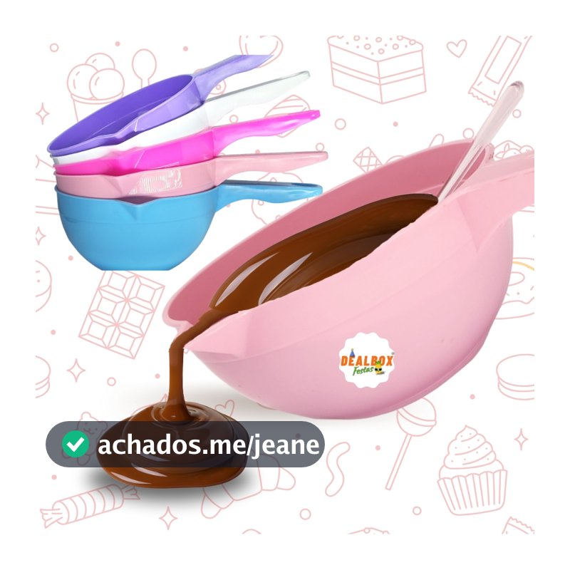 1 a 5 Panelinhas Multiuso Confeitaria 850ml Derretedeira de Chocolate