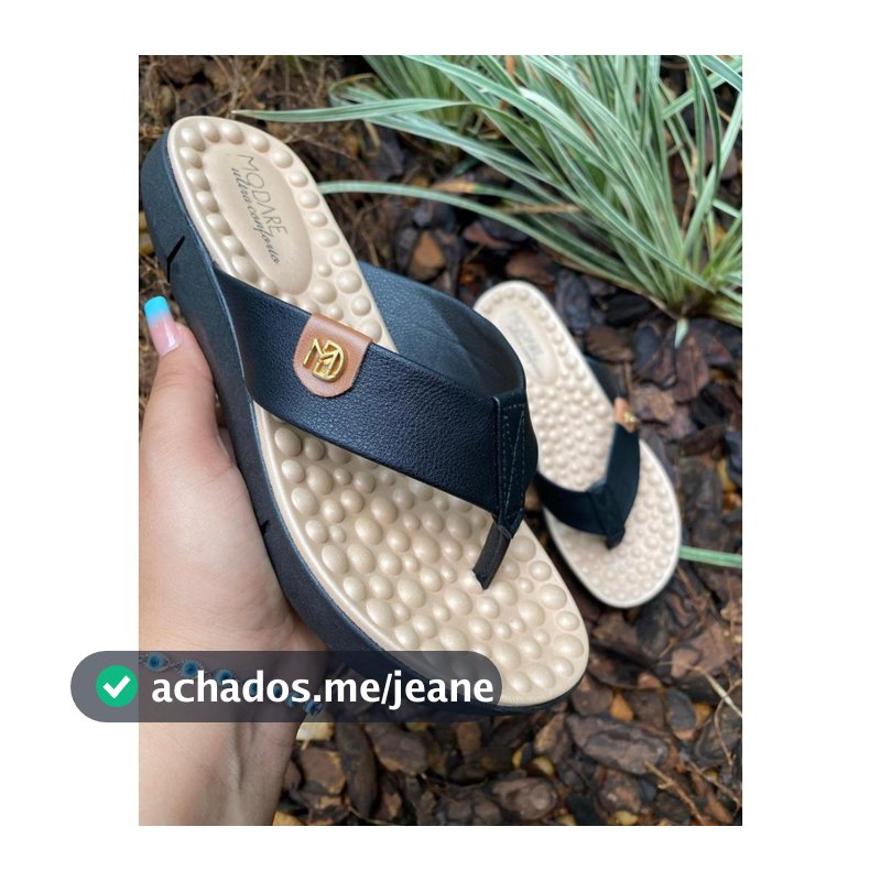 Chinelo Feminino Ortopédico Massageador Modare 7142106