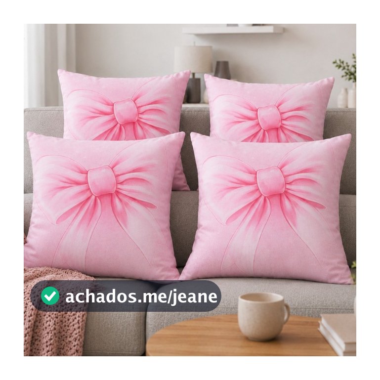 Kit 4 e 2 Capas De Almofadas com ZÍper  45x45 cm  decorativa sofá sala - Envio Full