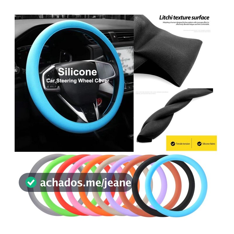 Capas Protetoras Para Decoração De Interiores De Automóveis Universal Volante Multicor Ultra Fina De Silicone Elástico