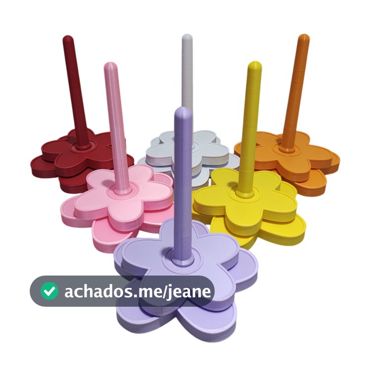 Suporte de Linha Giratório para Crochê Desmontavel - Flor - Gira sem Embolar - Valor Promocional