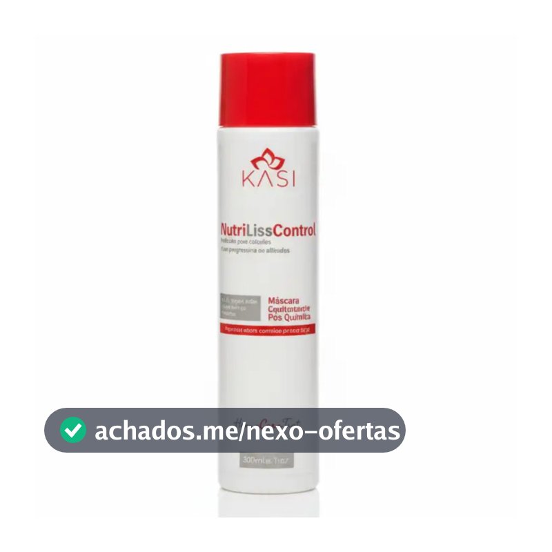Condicionador  Hidratante Nutri Liss Control Kasi 300ml | Para Cabelos Lisos, Alisados e Controle do Frizz