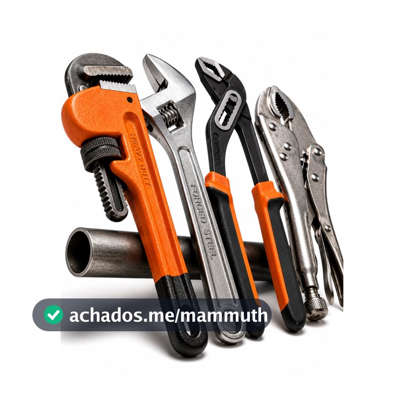 Kit Chave Inglesa + Alicate Bomba + Grifo + Alicate Pressão