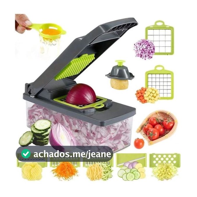 Cortador Fatiador Ralador Multiuso Cozinha Slicer Aço Inox Legumes Verduras Frutas Alimentos