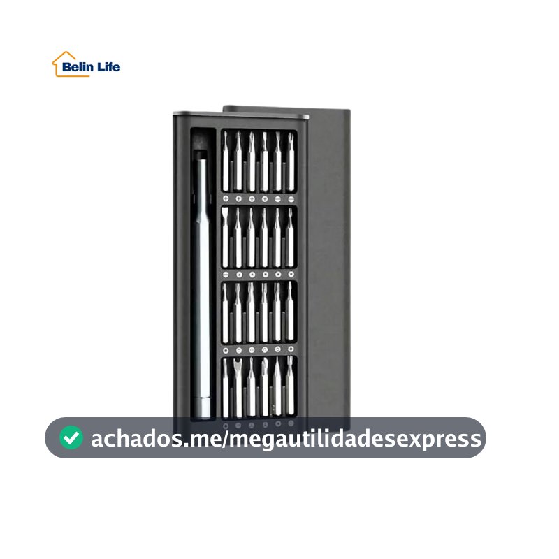 Kit De Chave De Fenda Magnética Multifuncional 24pcs