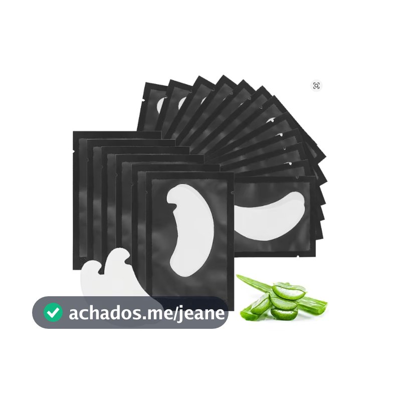 50-200 Pares de Pad Gel Protetor de Pálpebras Alongamento Cílios Patch Pad Gel Preto