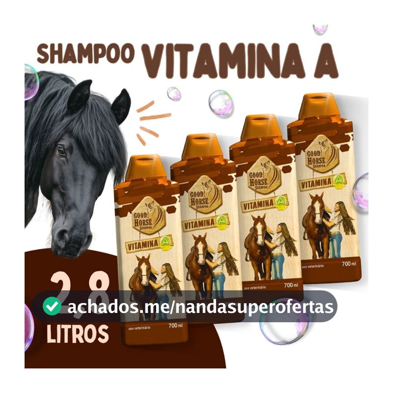 Shampoo Good Horse Vitamina A Cavalo - 700ml