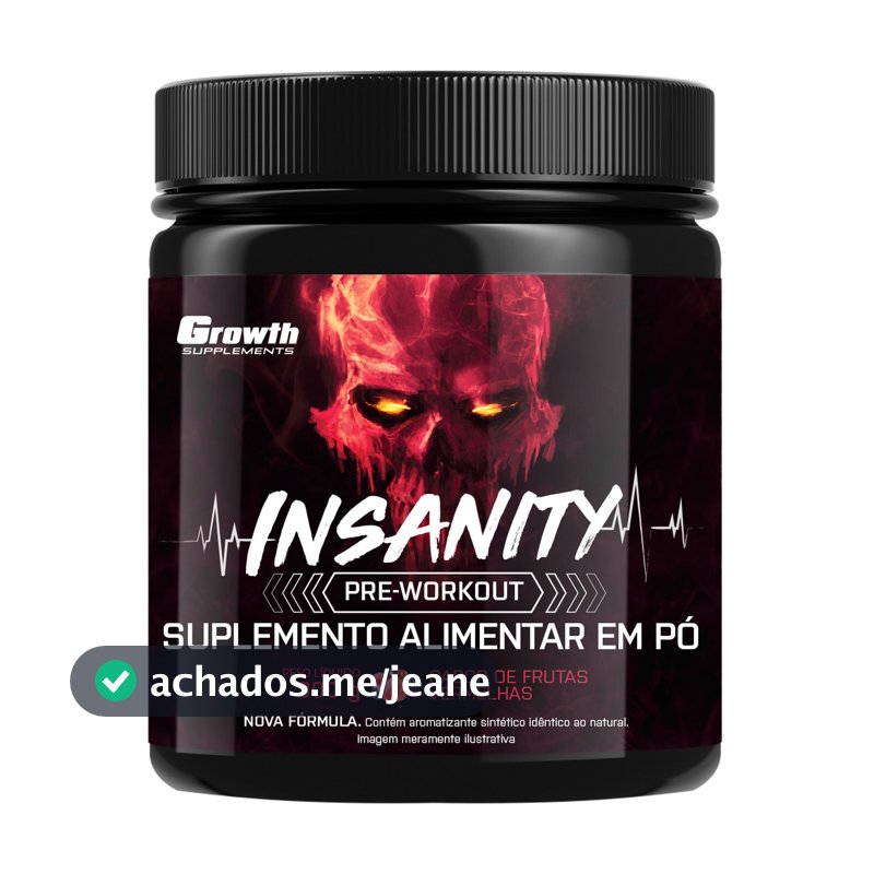 Pré-treino Insanity 300g Growth Supplements