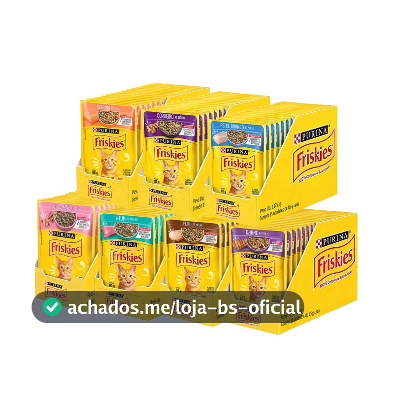 Ração Úmida Friskies 85g - Caixa com 15 unidades