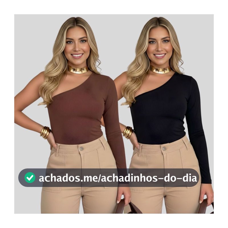 Kit 2 OU 1 Unidade Blusa Feminina Mula Manca Manga Longa – Suplex com Forro, Moda Feminina Estilosa