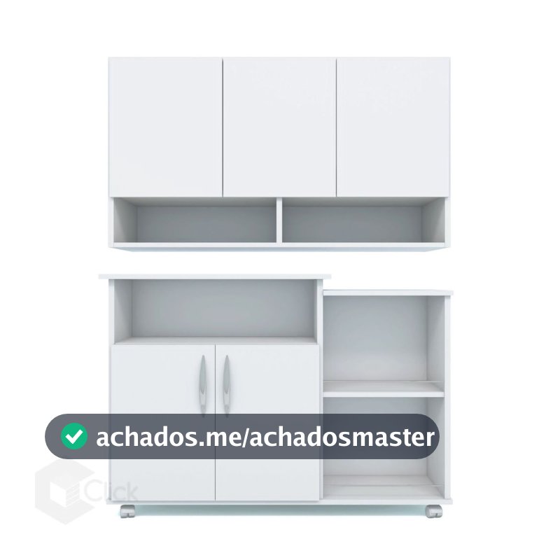 Kit Armario E Balcao Para Mircroondas Cozinha Completa JJF