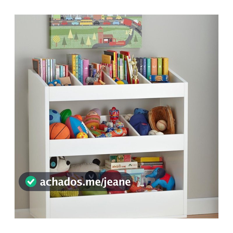 Baú Organizador Quarto Infantil p\Brinquedos Divisórias