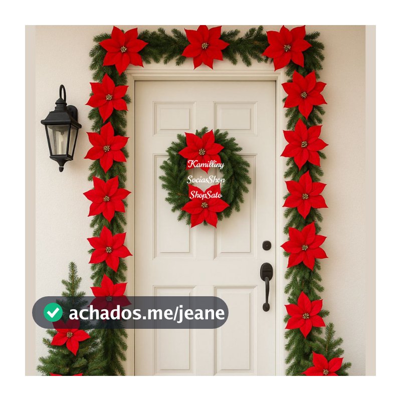 Corrente Bico De Papagaio Artificial Decoração Enfeite Pendente Natal