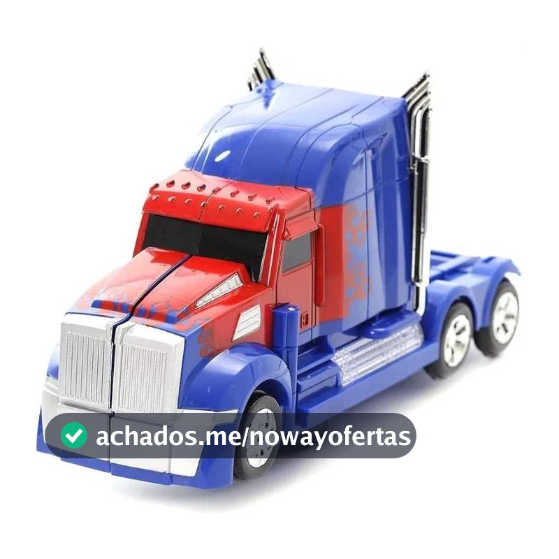 Caminhão Transformers Vira Robô Optimus Prime Luz Brinquedo
