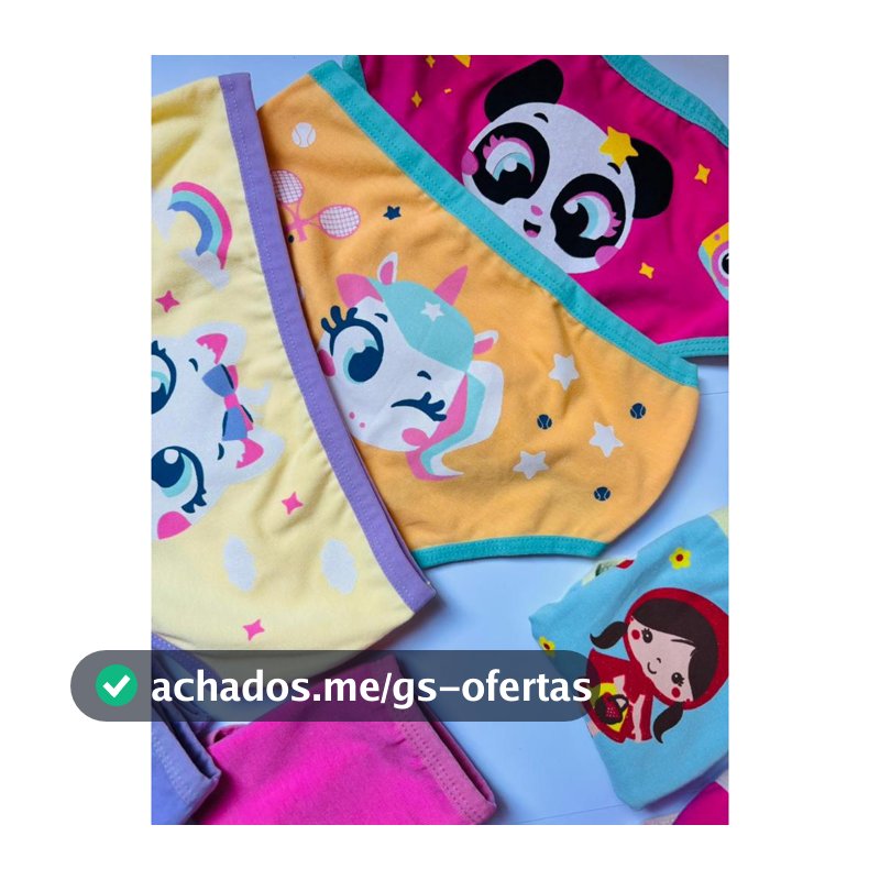 Kit 3 Calcinha Infantil de Algodão Qualidade Premium Confortaveis para Desfraude Estampas variadas