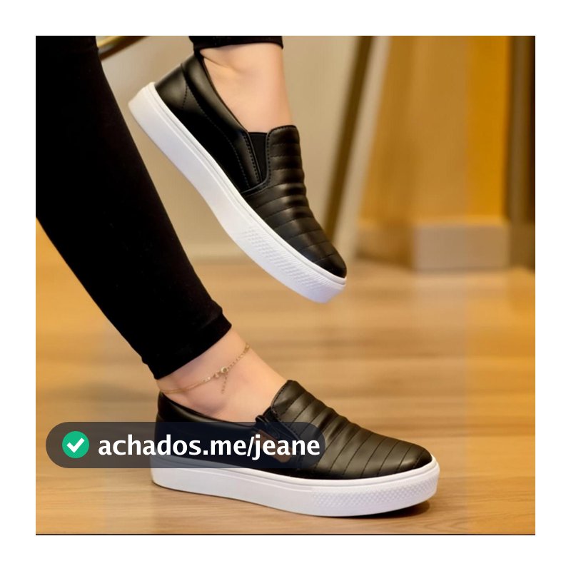 Tênis Feminino Sem Cadarço Slip On Calce Fácil
