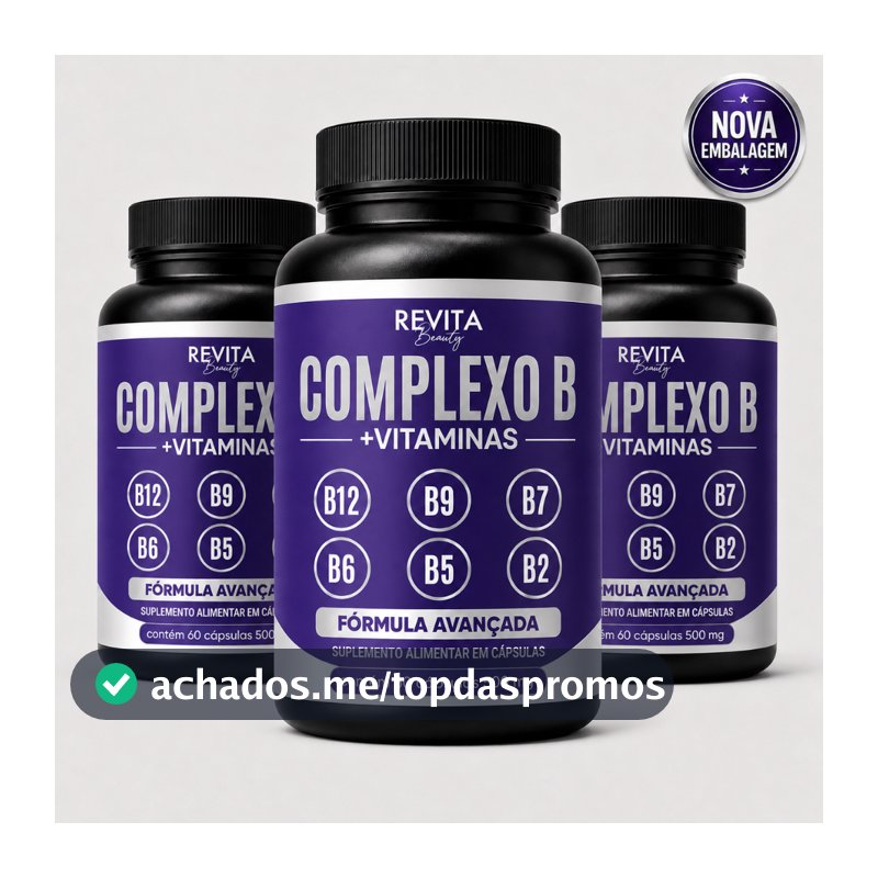 Complexo B Vitaminas B12 | B6 | B9 Forma Ativa B12 (Metilcobalamina) B6 B9 (Metilfolato) - 60 caps