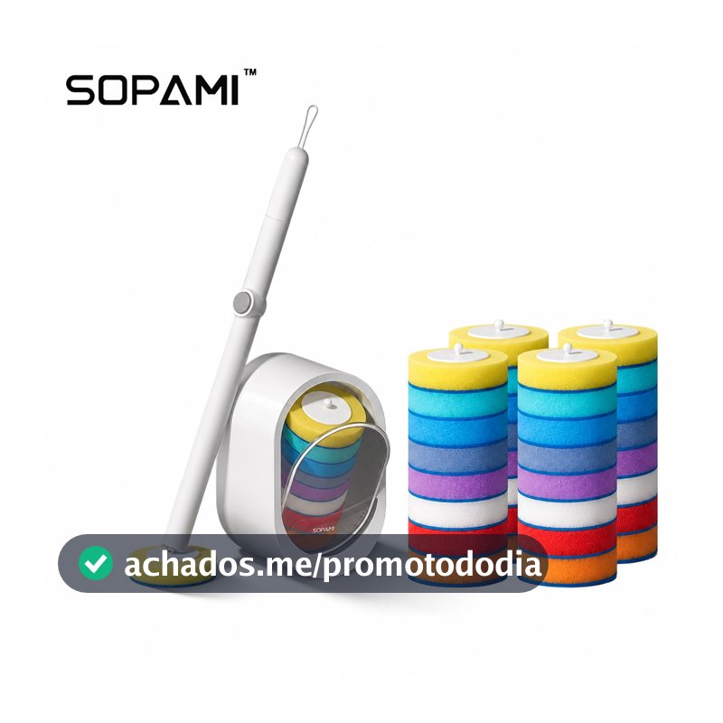 SOPAMI escova descartável para vaso sanitário e parede banheiro - 32 refis descartáveis