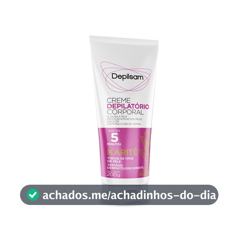 Creme Depilatório Corporal Depilsam Karité 200G