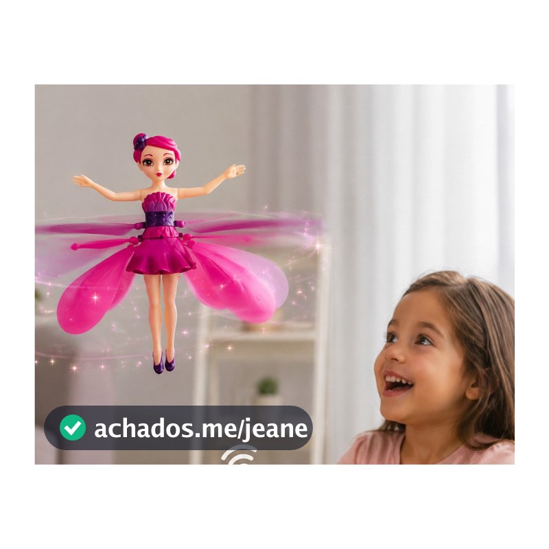Fada Voadora Infantil  – Brinquedo Recarregável C/ Sensor A Mão Infantil l Drone Fadinha Mágica
