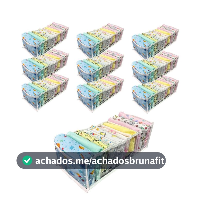 Colmeia Organizador de guarda roupa M Premium kit com 10 und - Maison Plus