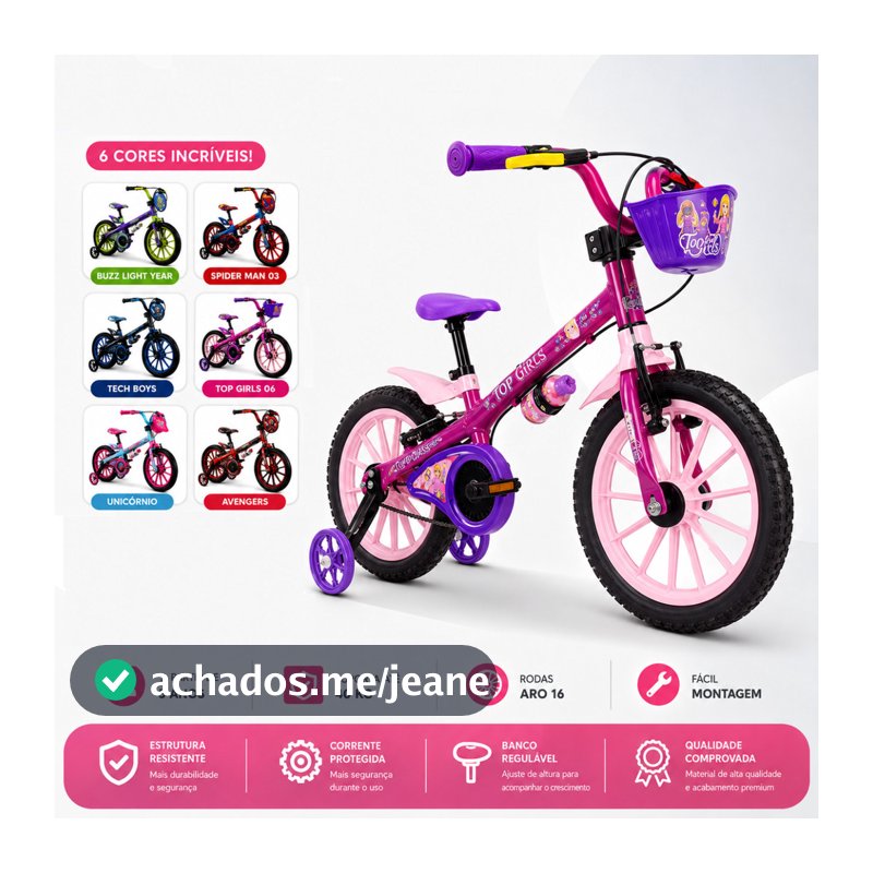 Bicicleta Infantil Menino Aro 16 Bicicleta Aro 16 Feminina Bicicleta Aro 16 Homem Aranha Bike aro16