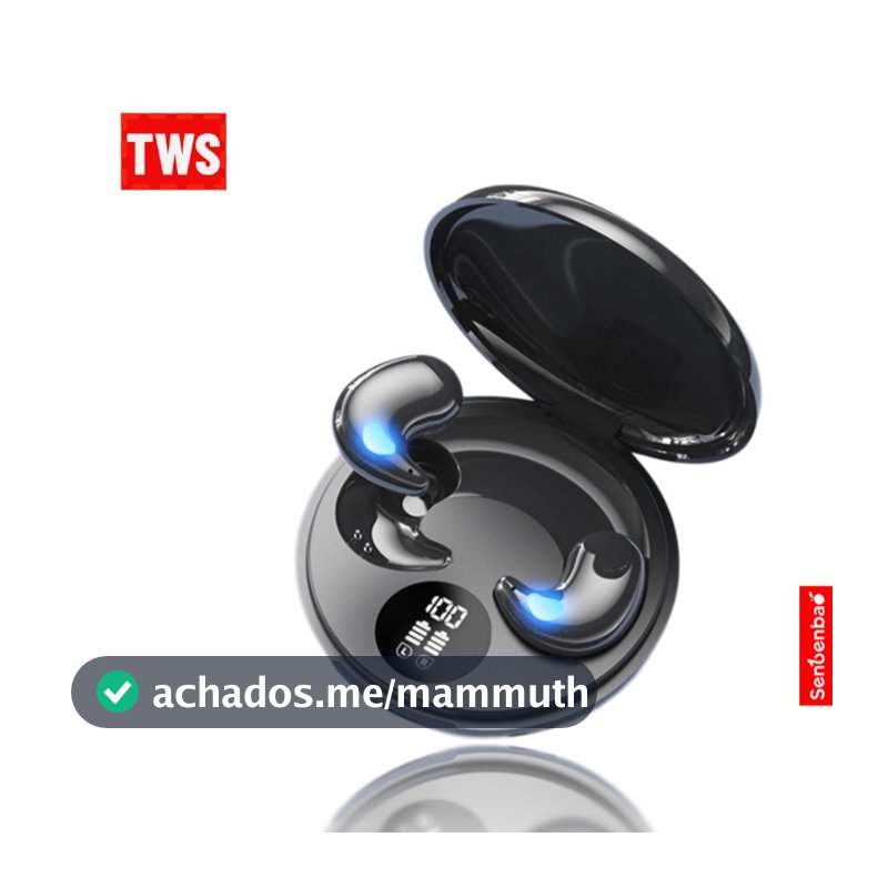 Senbenbao Mini X55Max Invisível Sono Fones De Ouvido Sem Fio Esporte Bluetooth Estéreo De Carregamento