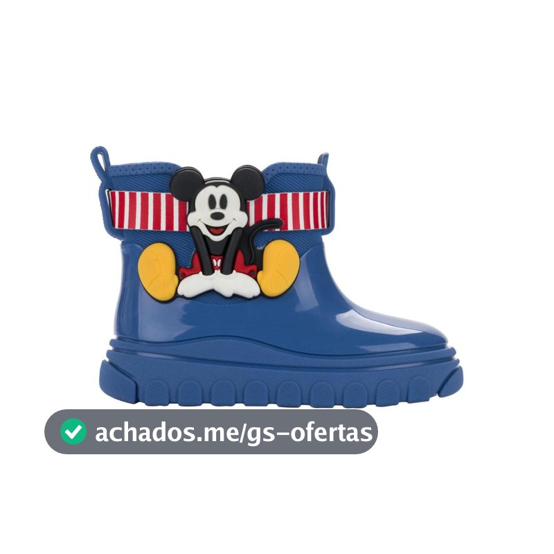 Bota Galocha Bebê Grendene Kids Disney Rain Colorful