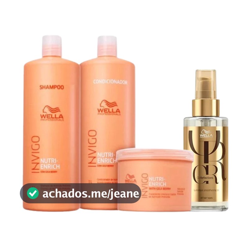 Kit Wella Professionals Invigo Nutri-Enrich Salon Care (4 Produtos)