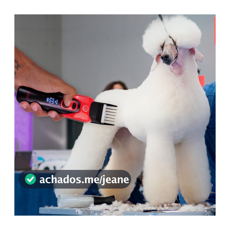 Máquina de tosa P/ Pets Profissional VGR OIV-208 USB 110/220V lâminas de cerâmica e Led - Aleatório