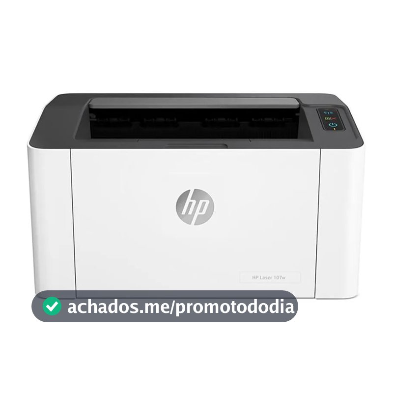 Impressora HP Laser 107W Monocromática Wi-fi 110V USB Preto