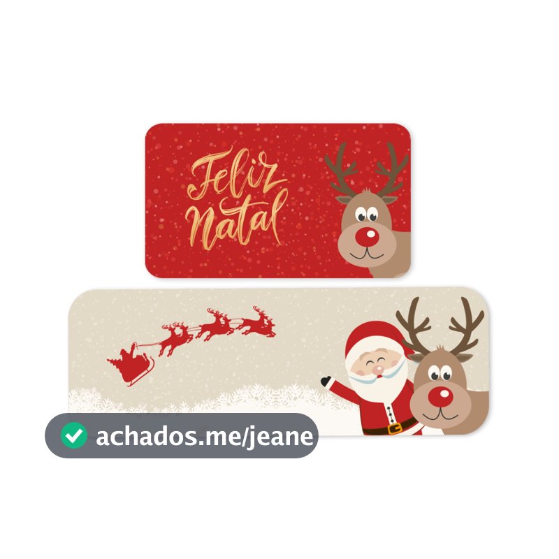 Jogo de Tapetes de Cozinha Natalino Decoração Feliz Natal
