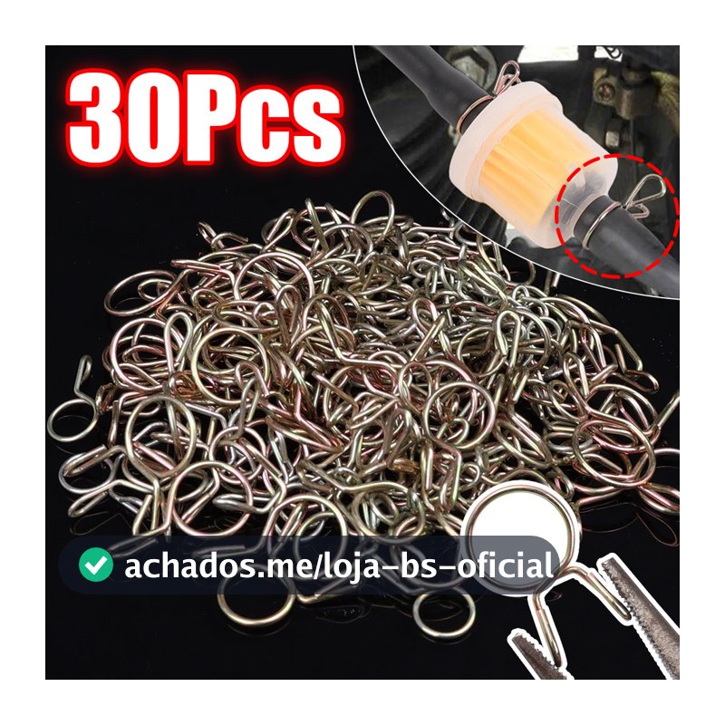 Braçadeiras De Mola De Mangueira De Gasolina De 30 Unidades-Para Tubo De Combustível , Água-Acessórios Carro De Scooter