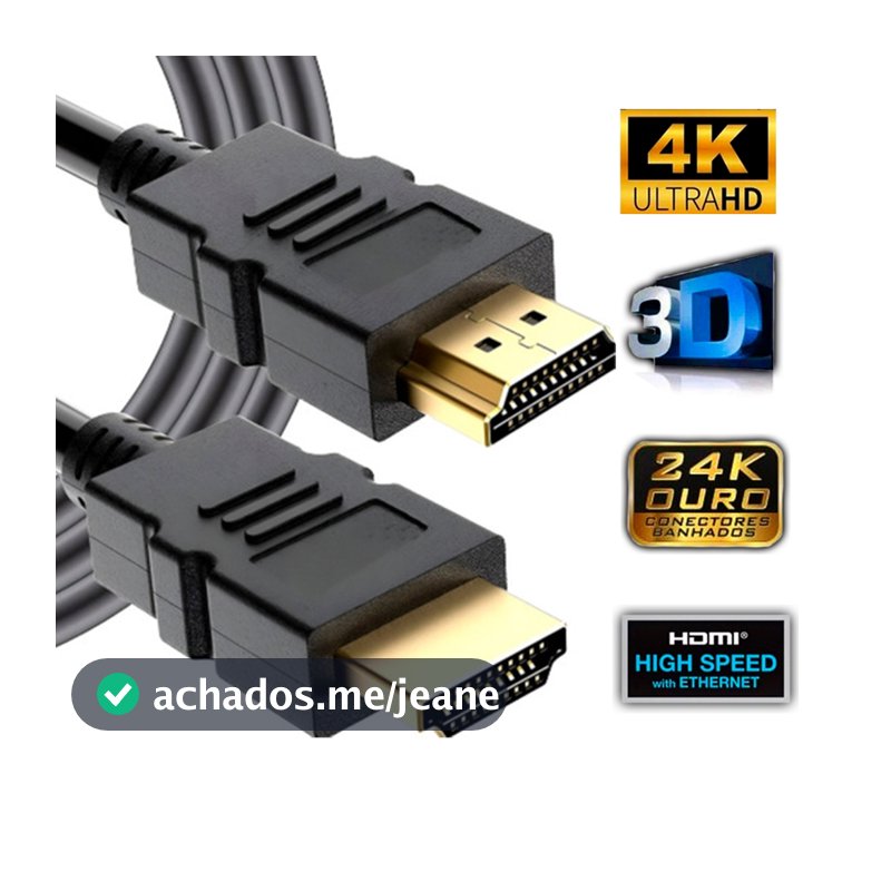 Cabo Hdmi Blindado Ultra Hd 4k 3D Varios Tamanhos