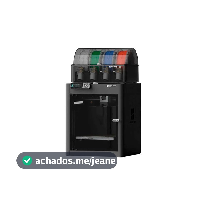 impressora 3d Bambu Lab P1sc + Ams 500mms Bivolt