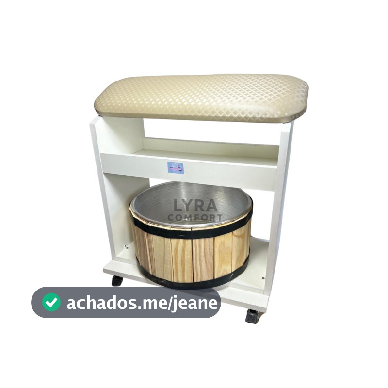 Carrinho Apoio de pé para SPA Manicure Pedicure Podóloga S29