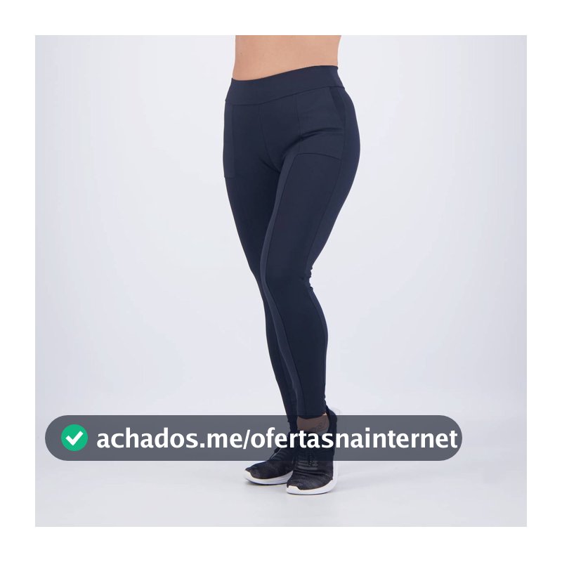Calça Selene Montaria Com Bolso Feminina Preta
