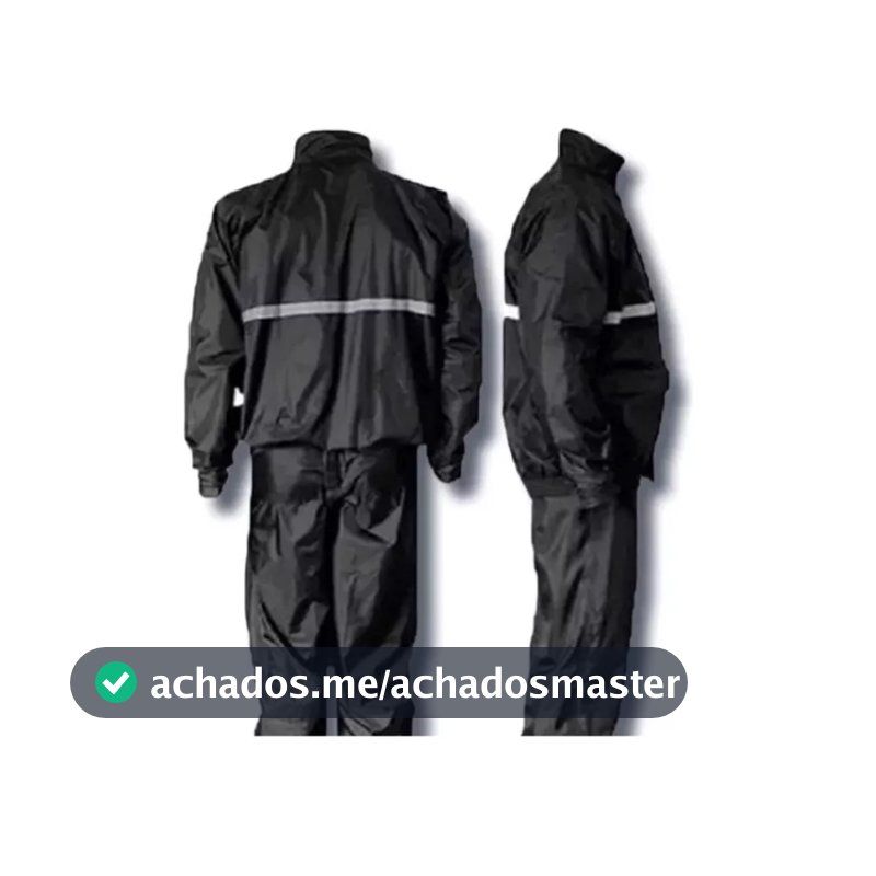 Conjunto Capa De Chuva Roupa Para Motoqueiros Ciclistas Impermeável Calça Jaqueta C/ Capuz