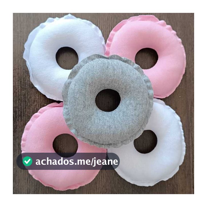 Kit 4 Rosquinha de Amamentação Protetor de Mamilos | 100% Algodão | Antialérgico| Lavável