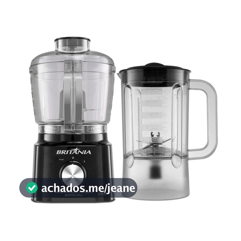 Multiprocessador Britânia 300W 2 em 1 Compacto BMP950 Plus