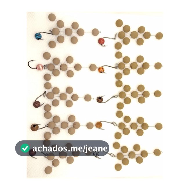 kit contendo 5 Anteninhas pesca manhosinho com engate rápido que possibilita trocar miçanga